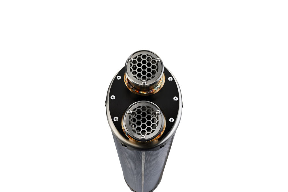 Aprilia Tuareg 660 2021-2024 Exhaust GPR Slip-on Dual Poppy