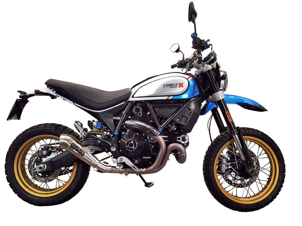 Sistema de escape GPR Ducati Scrambler 800 Desert Sled - DS Fasthouse 2021/22 e5 Sistema completo homologado para mercados fuera de la UE Powercone Evo E5.D.137.DBHOM.PCEV 