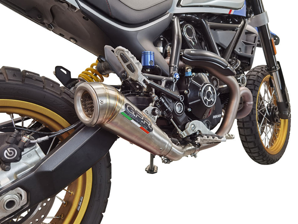 Sistema de escape GPR Ducati Scrambler 800 Desert Sled - DS Fasthouse 2021/22 e5 Sistema completo homologado para mercados fuera de la UE Powercone Evo E5.D.137.DBHOM.PCEV 