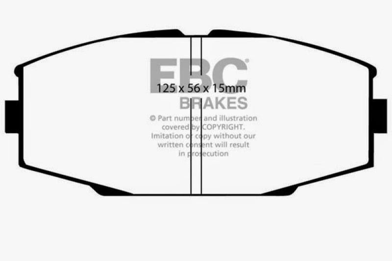 EBC 86-92 Toyota Supra 2.8 Greenstuff Front Brake Pads DP2610