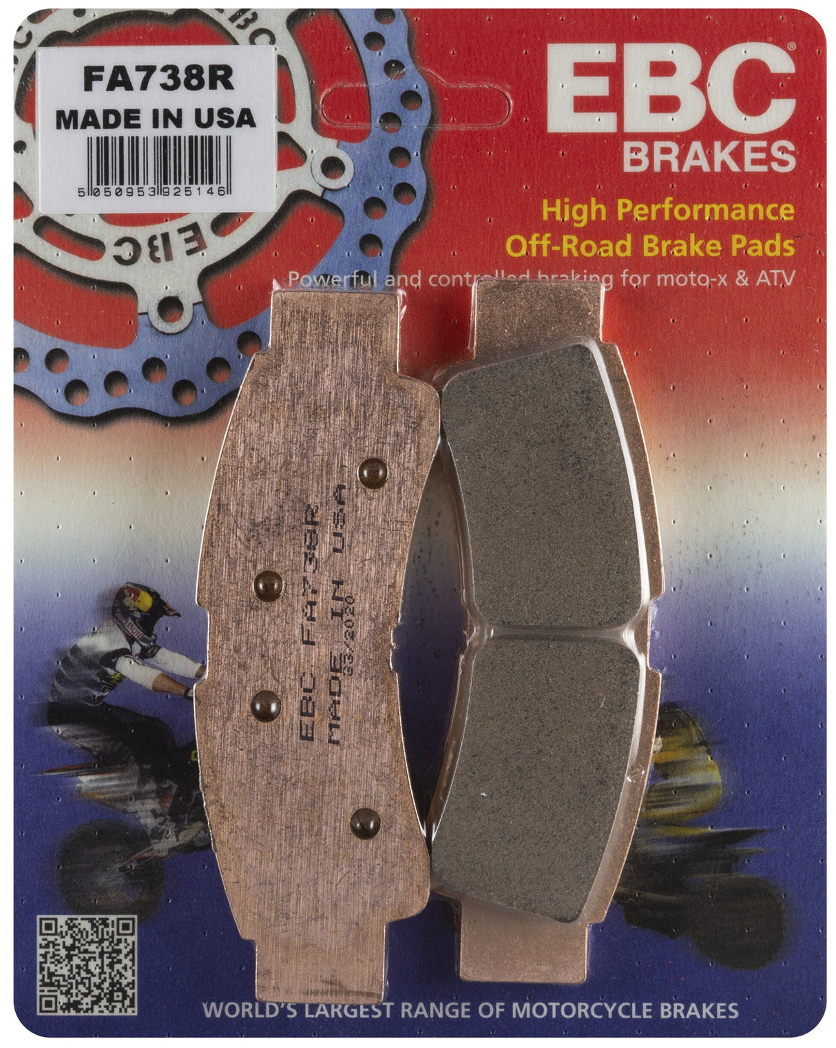 EBC Brake Pads Fa738r Sintered R Series FA738R