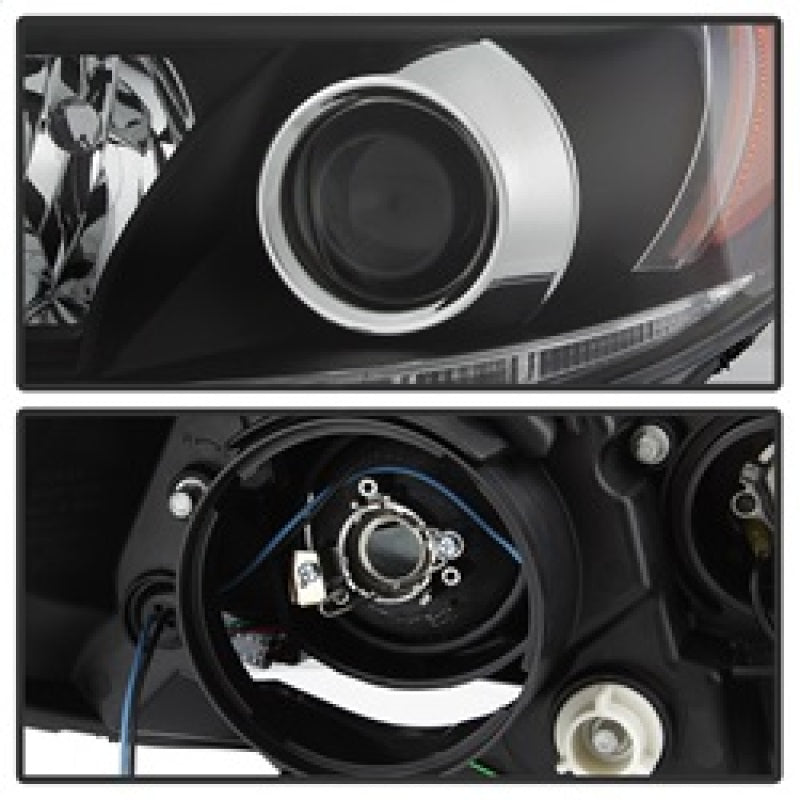 Spyder Toyota Sienna 2011-2014  Projector Headlights - DRL LED - Black PRO-YD-TSEN11-DRL-BK 5083982