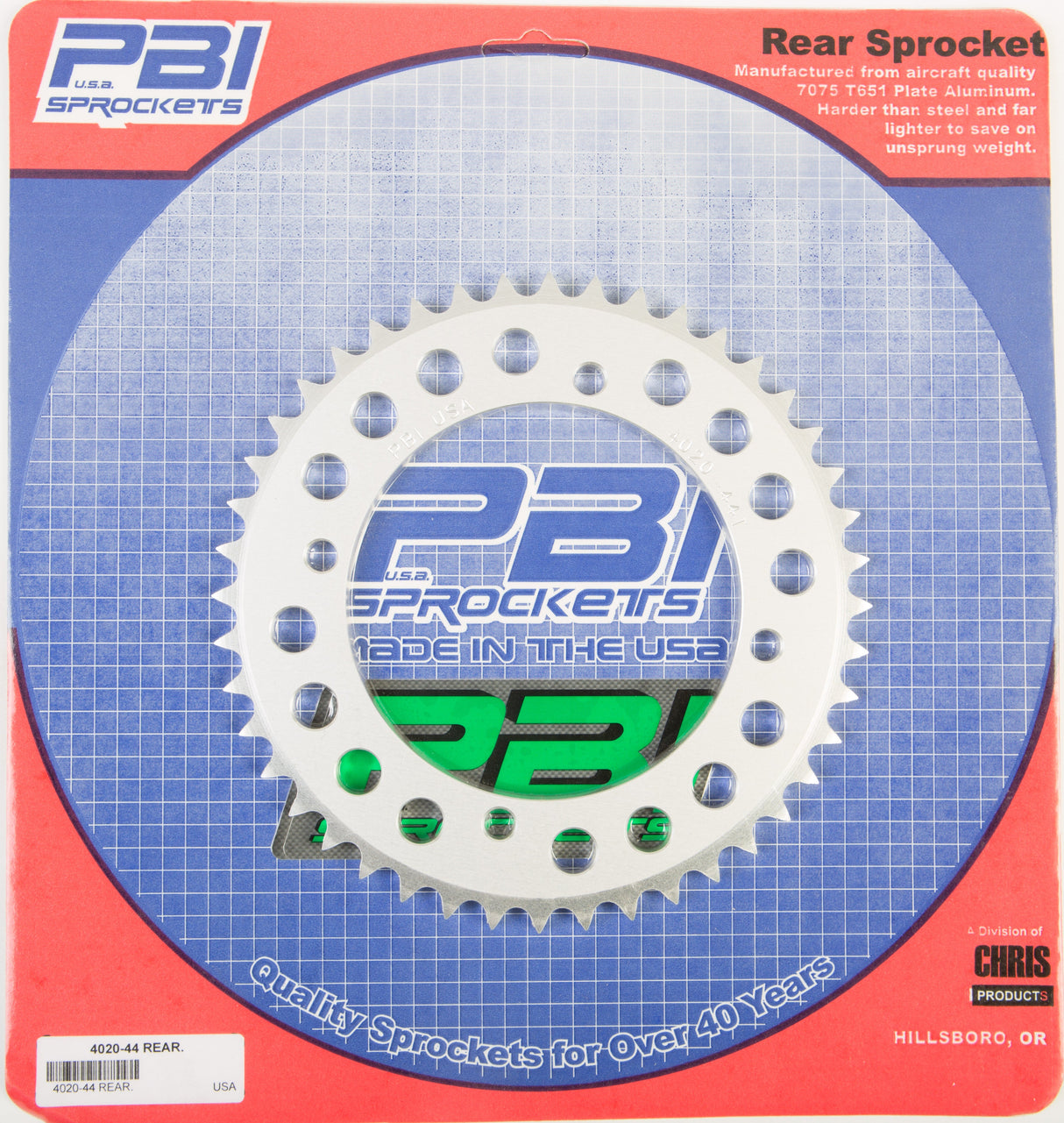 PBIRear Sprocket Aluminum 44t-420 Kaw/Suz4020-44-1