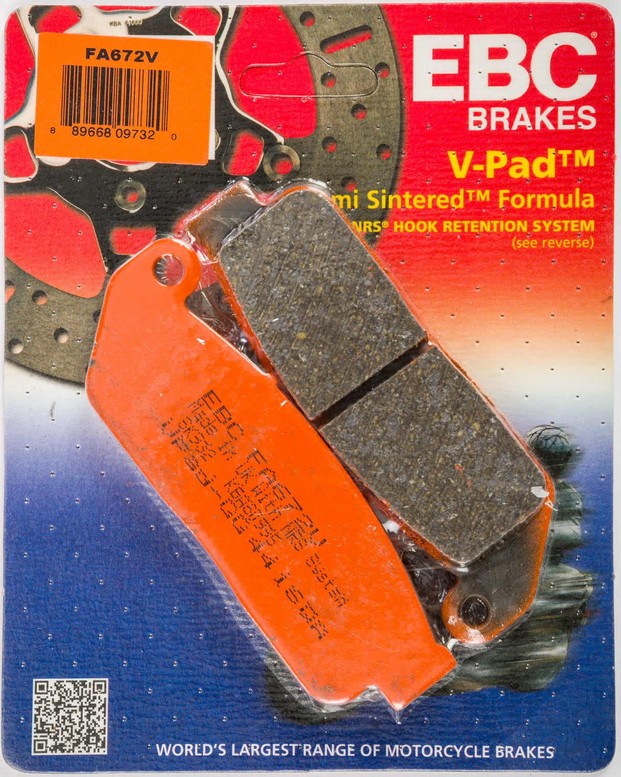 EBC Brake Pads Fa672v Semi-Sintered V Series FA672V