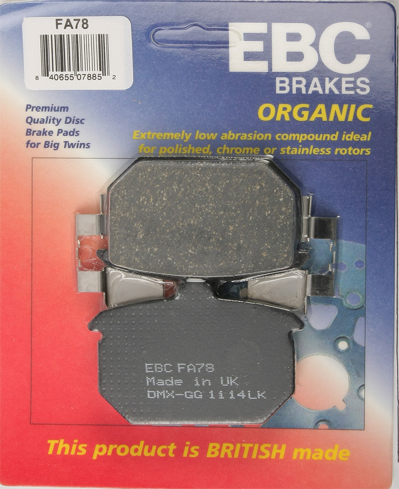 EBC Brake Pads Fa78 Organic FA78