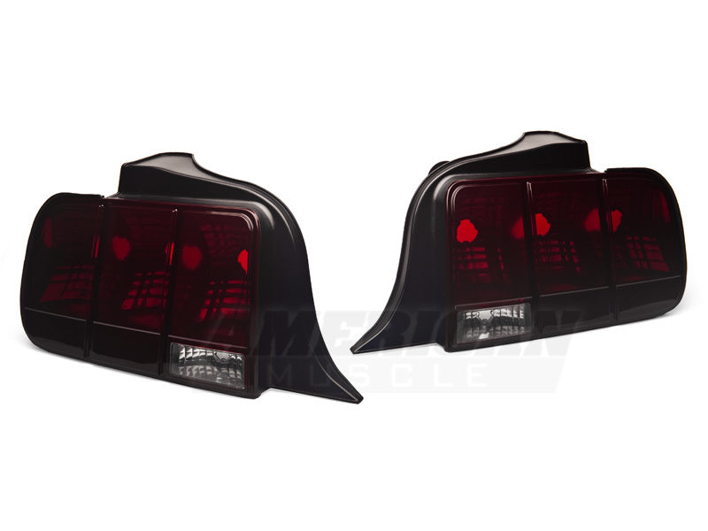 Raxiom 05-09 Ford Mustang Tail Lights- Black Housing (Smoked Lens) 49066