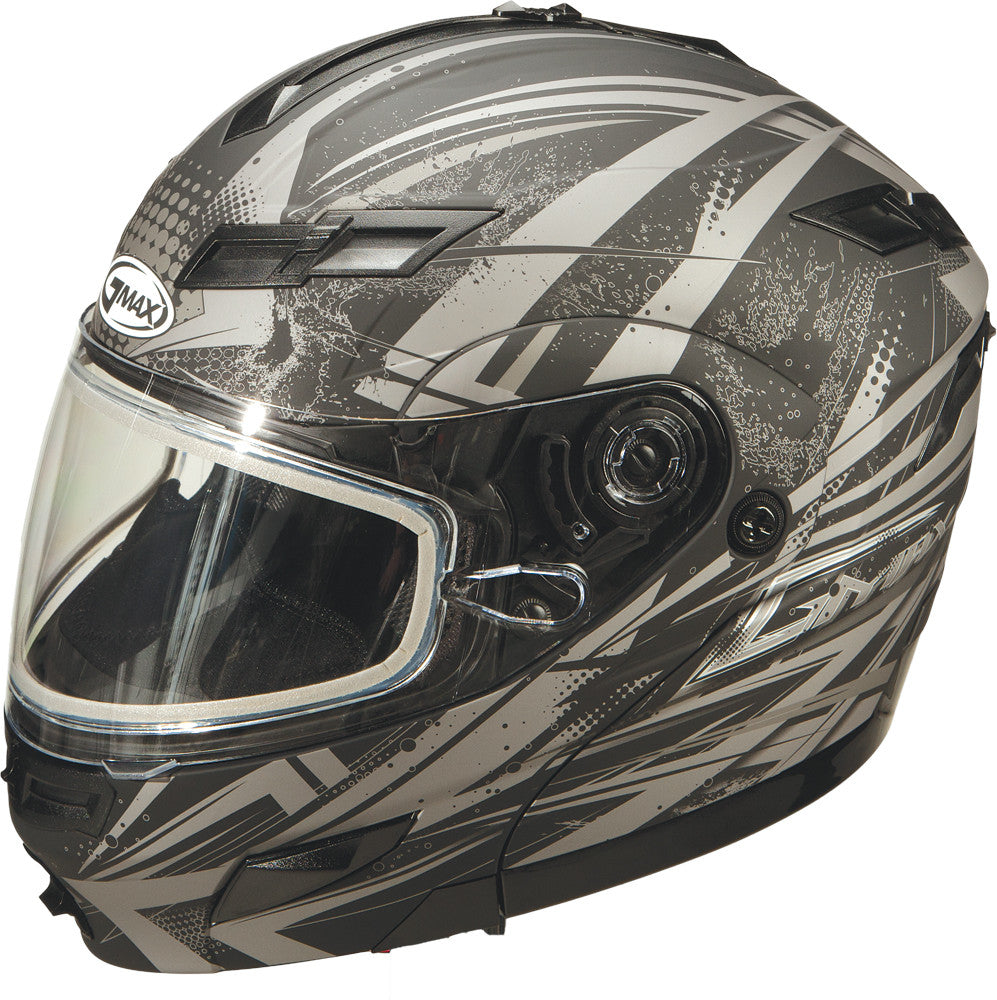 GMAX Gm-54s Modular Snow Helmet Matte Black/Silver Xs G2544553 TC17