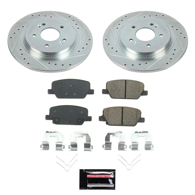 Power Stop 20-22 Kia Telluride Rear Semi-Coated Rotor Kit