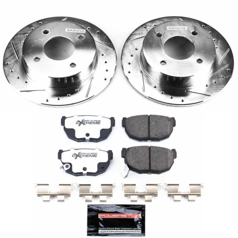 Power Stop 89-98 Nissan 240SX Rear Z26 Street Warrior Brake Kit