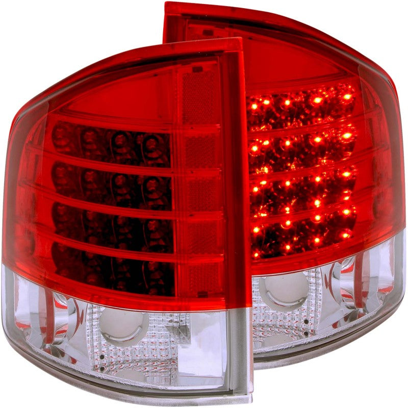 ANZO 1995-2005 Chevrolet S-10 LED Taillights Red/Clear 311013