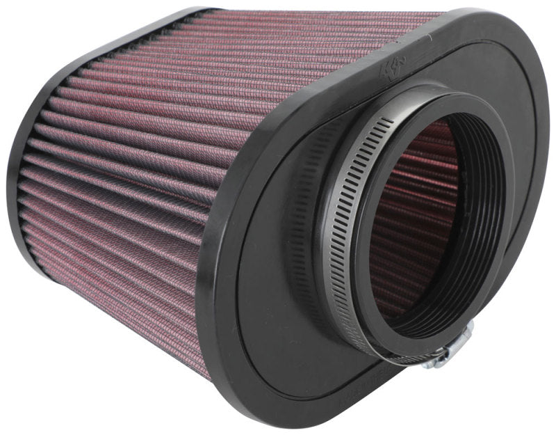 K&N Universal Clamp-On Air Filter 3.5in Flg ID x 8.5x5.25in B OD x 6.25x4in T OD x 5.5in H RU-5040