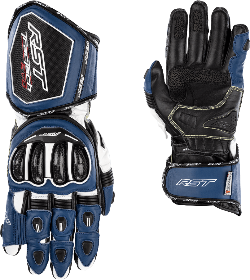 RST Tractech Evo 4 Ce Glove Blue/White/Black Sm 102666BLU-08