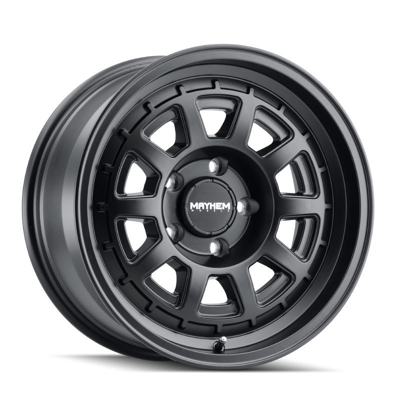 Mayhem 8303 Voyager 17x8.5 / 8x165.1 BP / 0mm Offset / 125.2mm Hub Matte Black Wheel