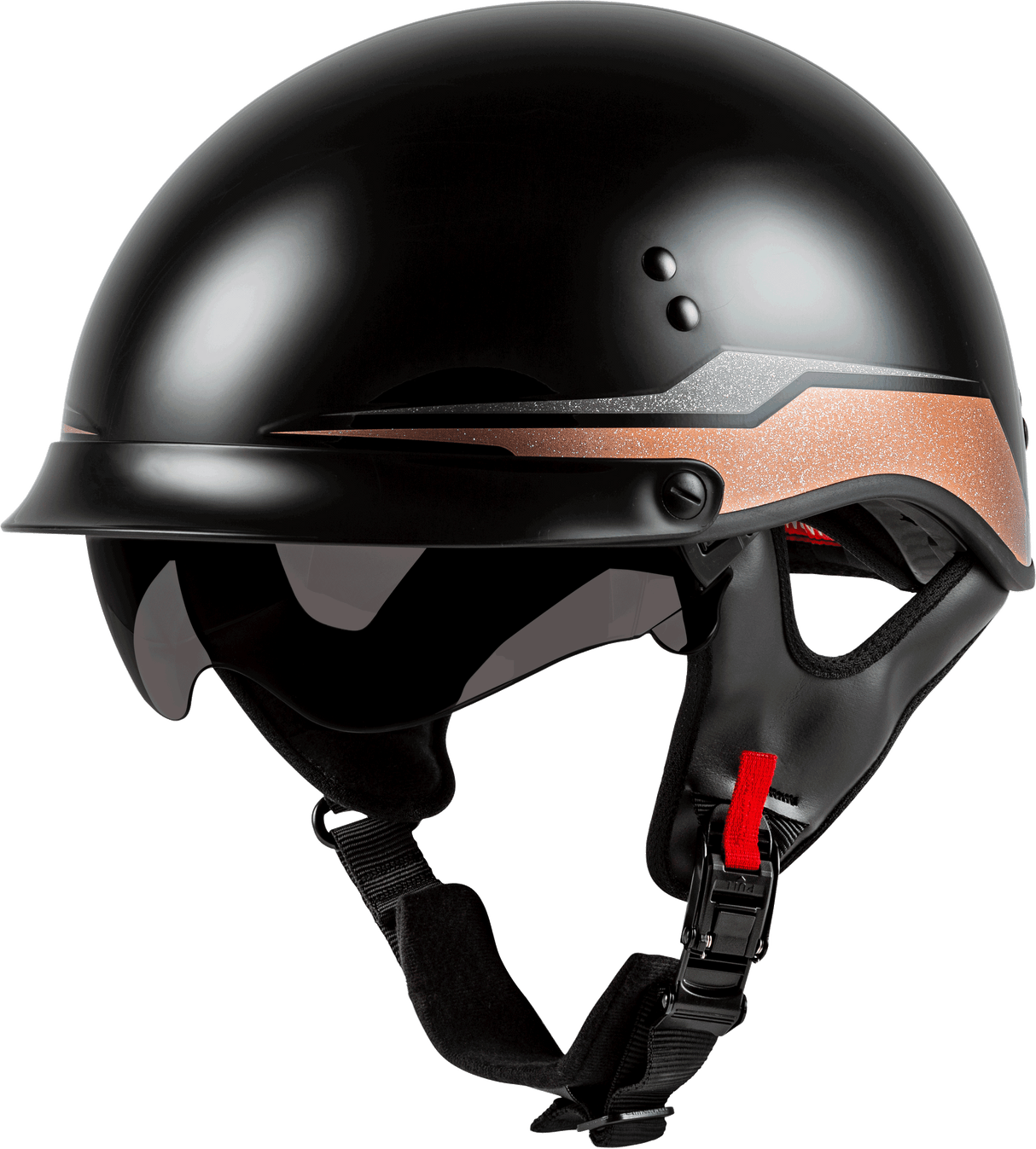 GMAX Hh-65 Half Helmet Source Full Dressed Black/Copper 2x H9652638