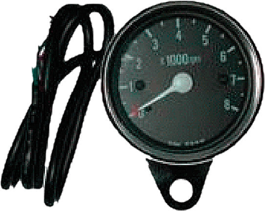 HARDDRIVE Mini 8000 Rpm Tachometer Black Face 21-6910