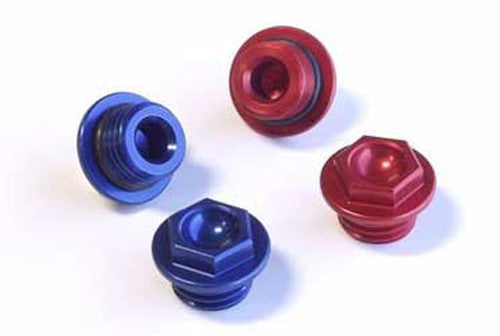 WORKS Oil Filler Plug Blue 24-191