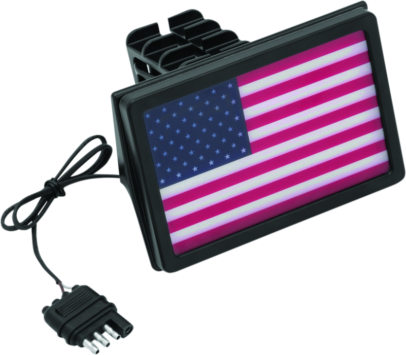 Kuryakyn Freedom Flag LED Hitch Cover Black 2893