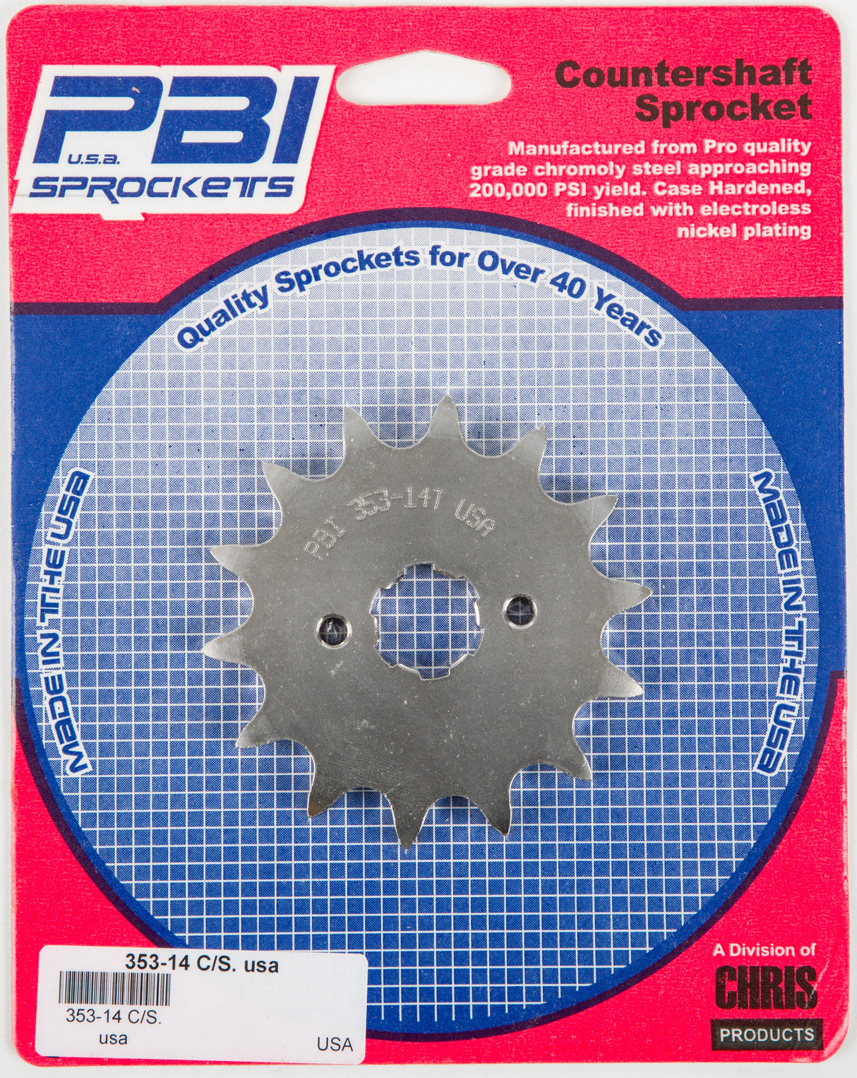 PBIFront Cs Sprocket Steel 14t-520 Hon353-14