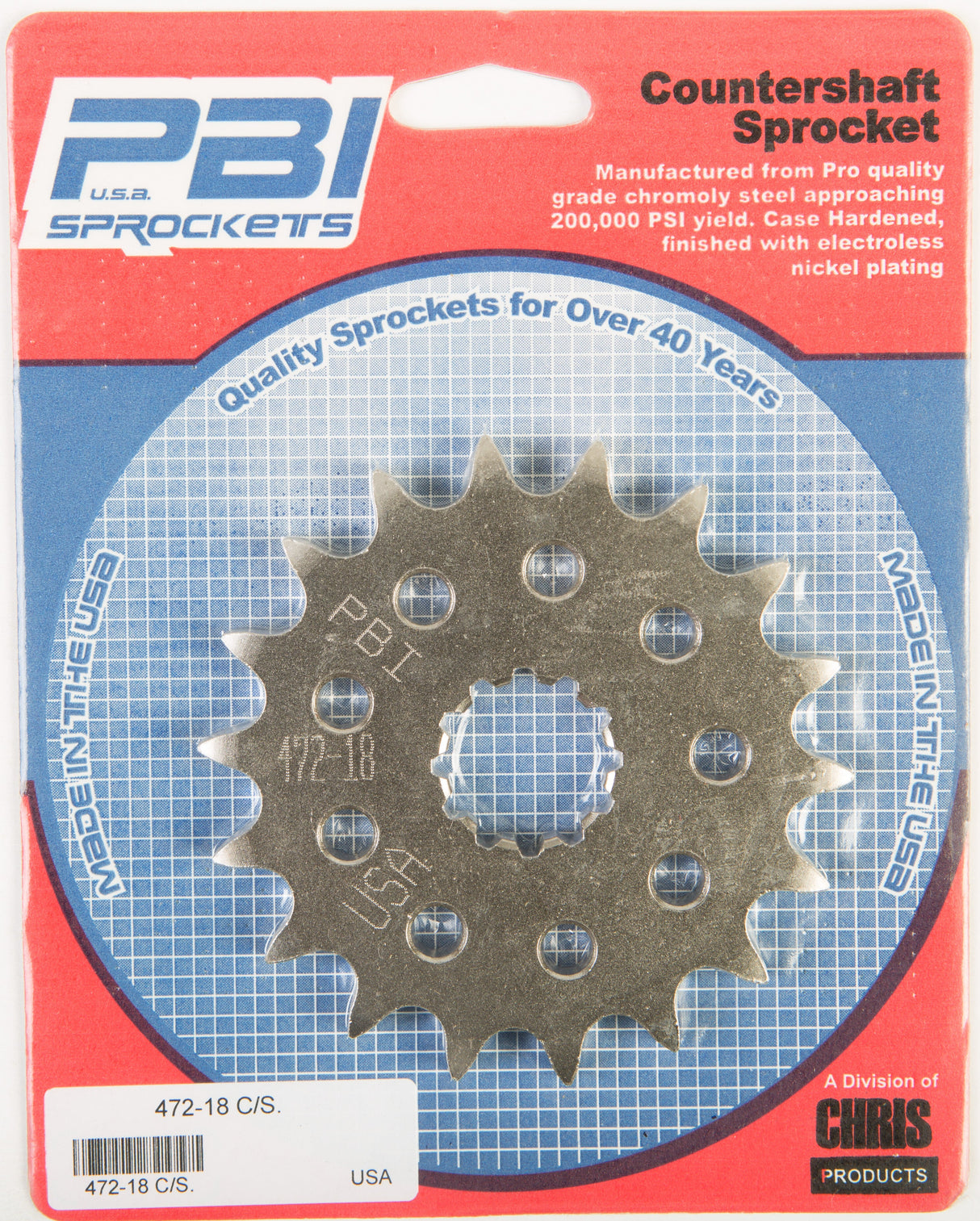 PBIFront Cs Sprocket Steel 18t-530 Kaw472-18