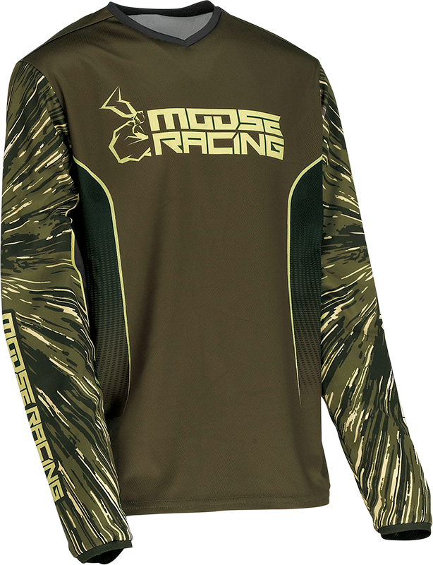 MOOSE RACING Youth Agroid Jersey - Olive/Tan - Medium 2912-2278