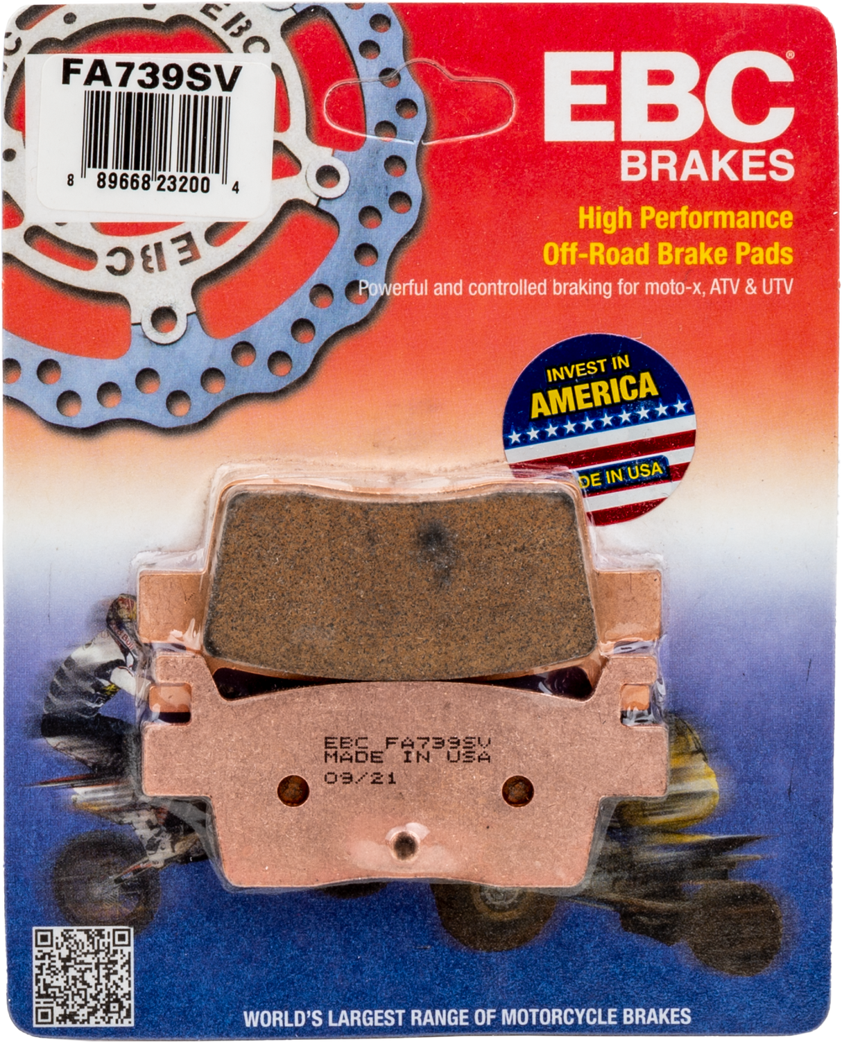 EBC Brake Pads Fa739sv Severe Duty Sv Series FA739SV