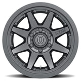 ICON Rebound Pro 17x8.5 5x5 -6mm Offset 4.5in BS 71.5mm Bore Satin Black Wheel 21817857345SB