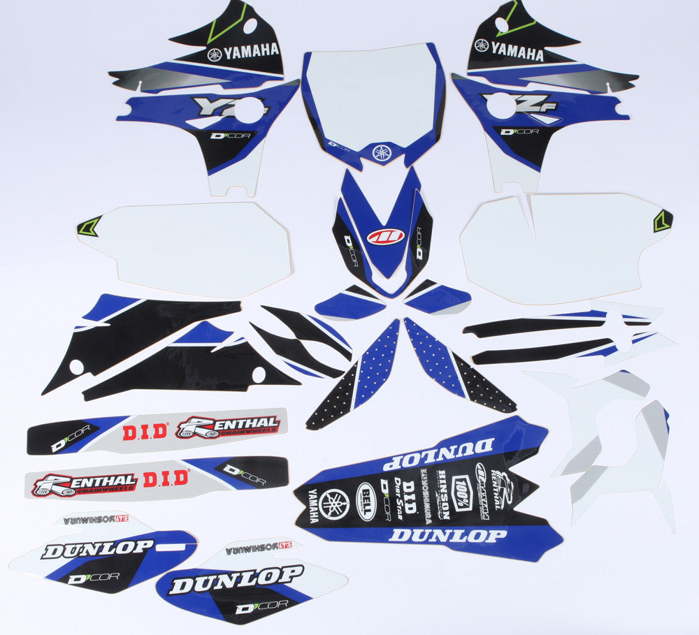 D-COR Yamaha Raceline Graphics Complete Graphic Kit White 20-50-450