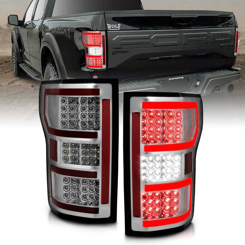 ANZO 18-19 Ford F-150 LED Taillights Chrome 321340