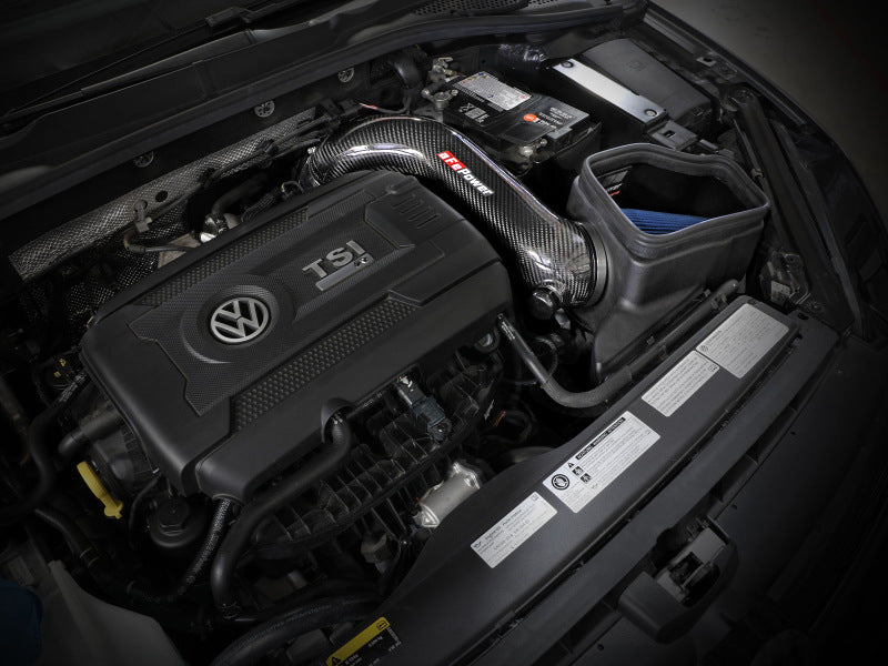 aFe 15-19 VW Golf R (MKVII) L4-2.0L (t) Track Series Carbon Fiber Intake System w/ Pro 5R Filter 57-10016R