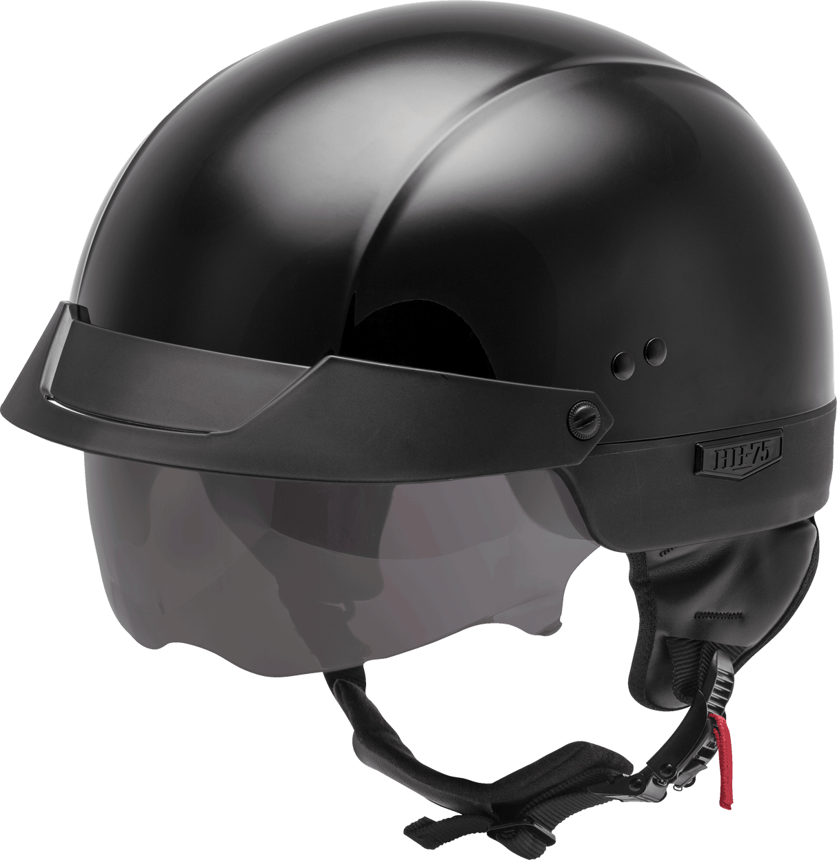 GMAX Hh-75 Half Helmet Black Xs H1750023