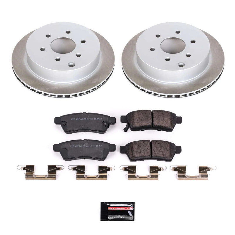 Power Stop 09-12 Suzuki Equator Rear Semi-Coated Rotor Kit