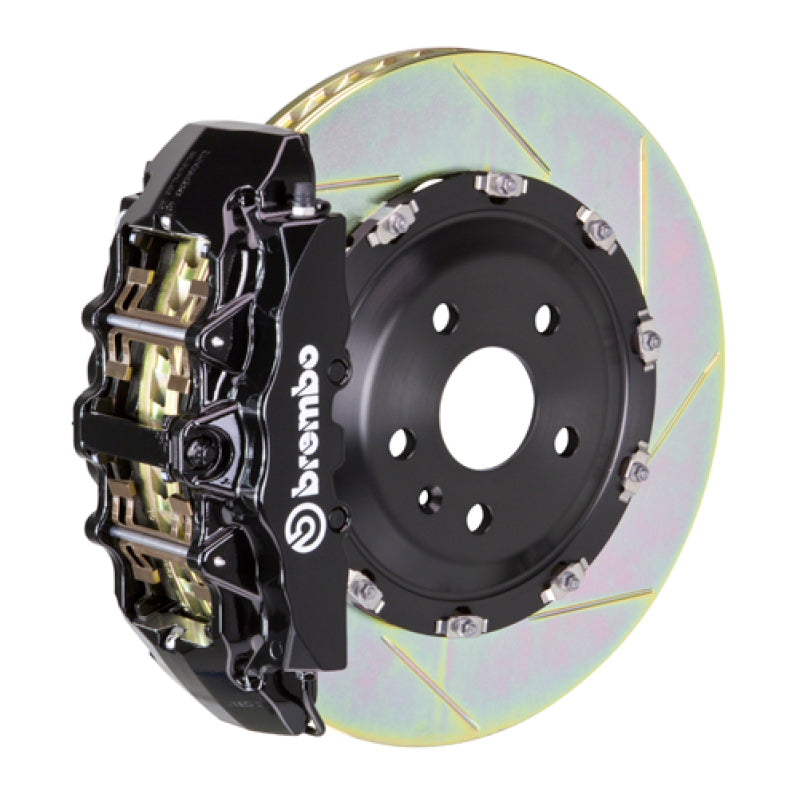 Brembo 08-13 M3/11-12 1M Front GT BBK 6 Piston Cast 365x34 2pc Rotor Slotted Type1-Black 1N2.8505A1