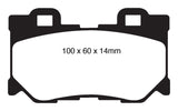 EBC 08-13 Infiniti FX50 5.0 Redstuff Rear Brake Pads DP31824C