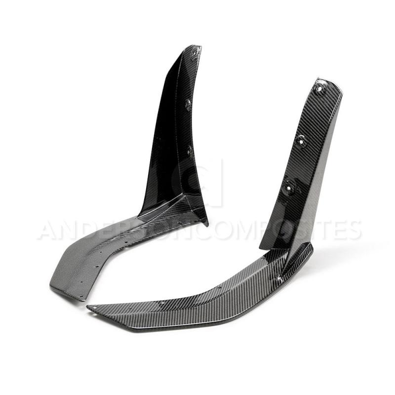 Anderson Composites 2020 Ford Mustang/Shelby GT500 Carbon Fiber Front Splitter Wickers AC-FBC20FDMU500