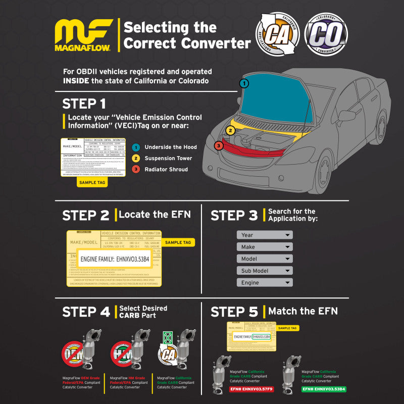 Magnaflow 05-09 Ford Mustang 4.6L Direct Fit Converter