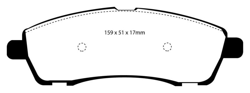 EBC 00-02 Ford Excursion 5.4 2WD Yellowstuff Rear Brake Pads DP41603R