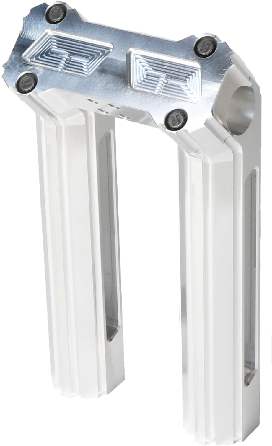 HOFMANN DESIGNS H/D Billet Risers 8" Raw Kickback HDB-1013R