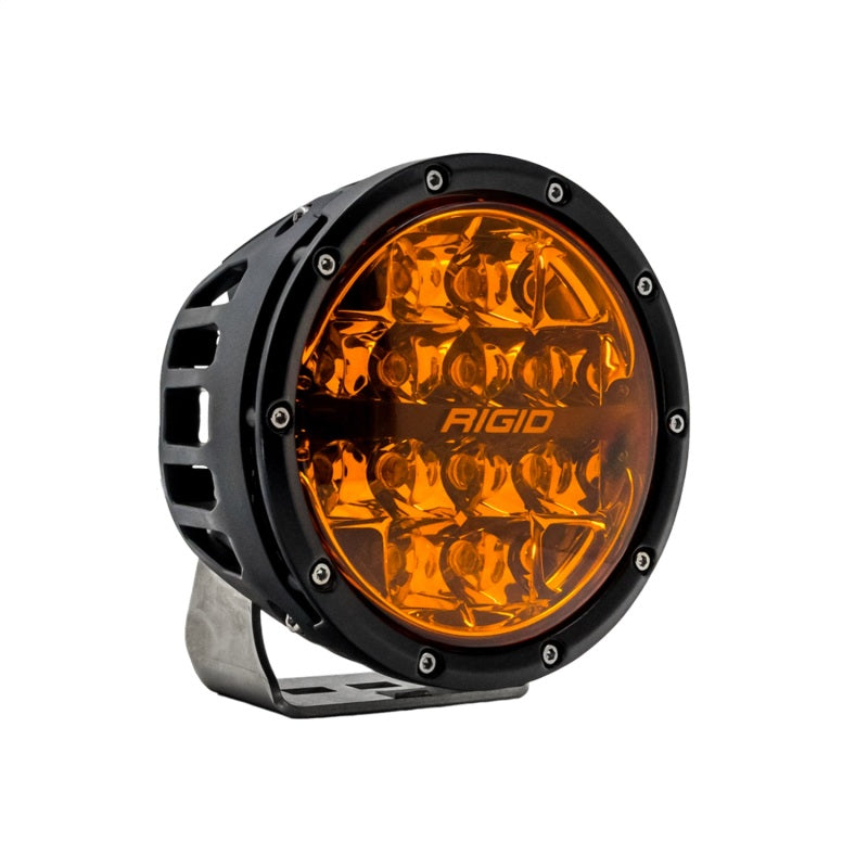 Rigid Industries 360-Series 6in SAE Fog w/ Amber PRO Lens - White (Pair) 36210