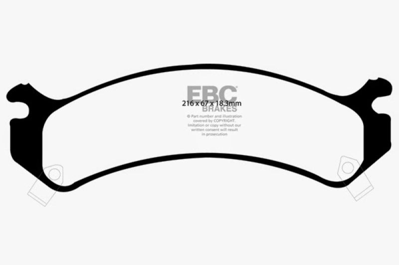 EBC 01-05 Cadillac Deville 4.6 HD Yellowstuff Front Brake Pads DP41305R