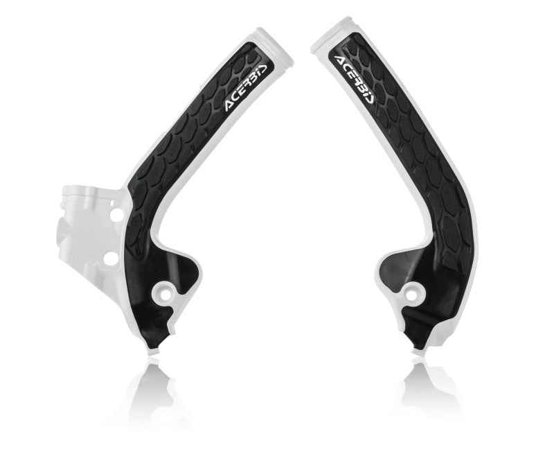 Acerbis 18+ KTM SX 85/ Husqvarna TC85/ 21+ GasGas MC85 Frame Guards- X-Grip - White/Black 2686041035