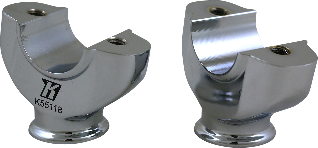 KODLIN MOTORCYCLE Risers - Lower - Chrome K55118