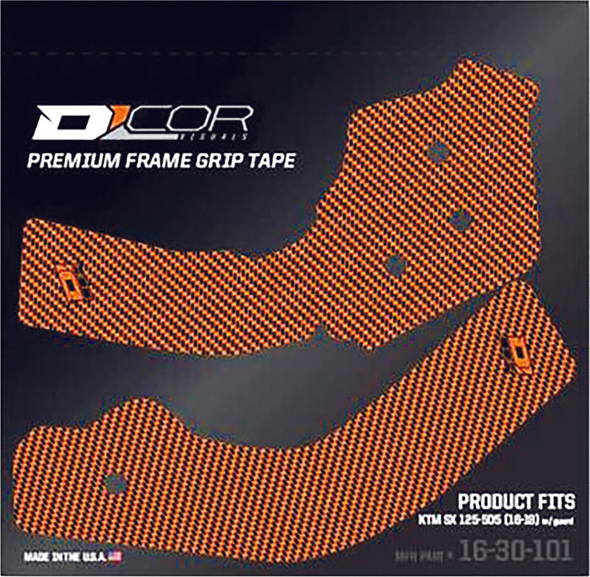 D-COR Frame Grip Guard Decal Orange 16-30-101