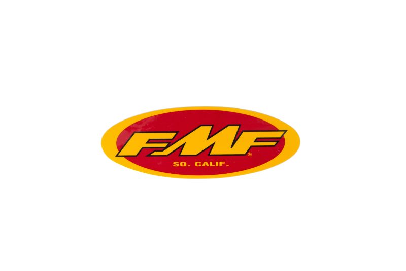 FMF Racing 5In Oval Sticker (Yel/Red) (Individual) 010592