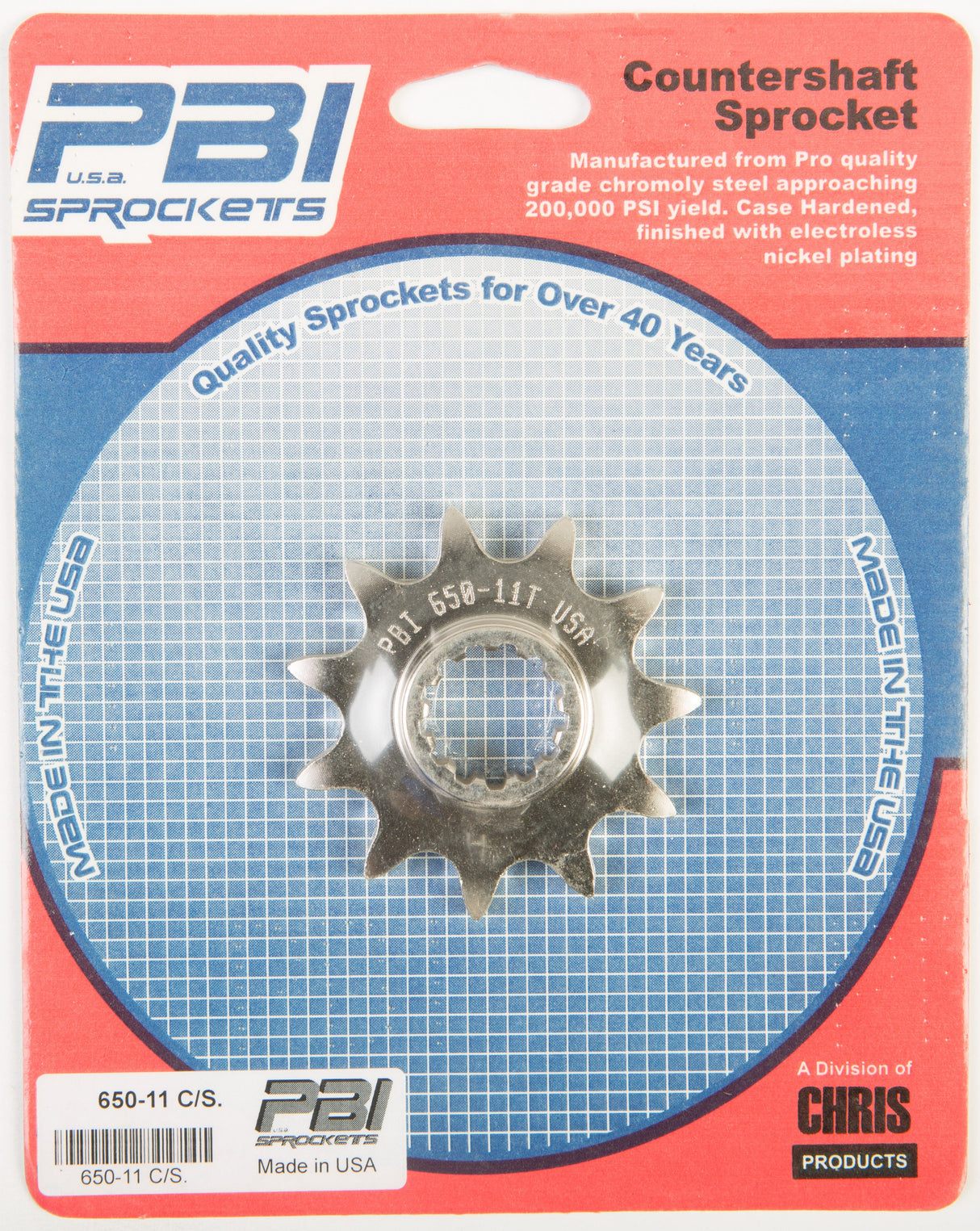 PBIFront Cs Sprocket Steel 11t-520 Kaw/Suz650-11