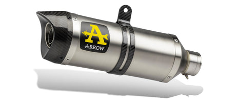 Arrow Yamaha Mt 125 '14 Homologated Aluminium Dark Thunder Silencer With Carbon End Cap For Arrow Collector  51513akn