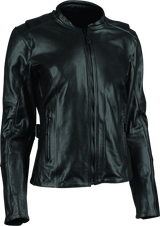 Speed and Strength Throttle Body Leather Jacket Black Womens - XS