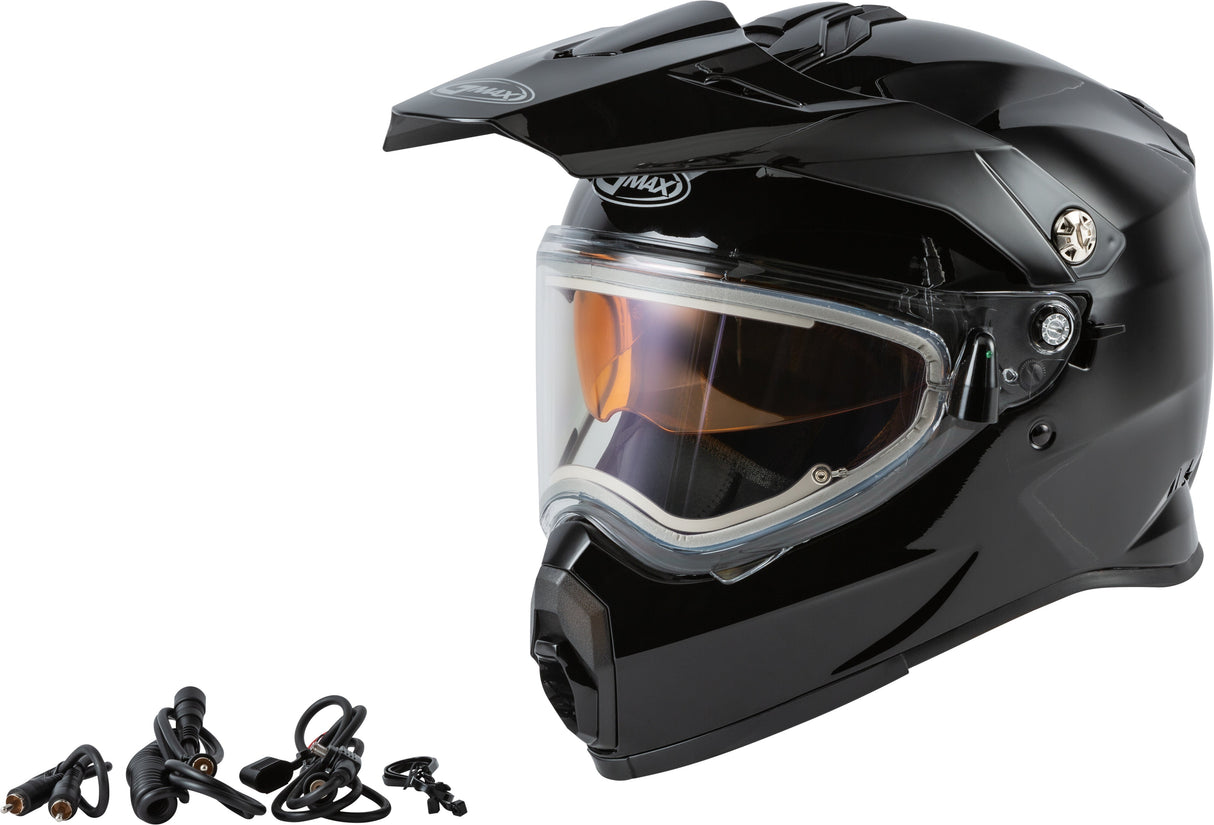 GMAX At-21s Snow Helmet W/Electric Shield Black Lg G4210026