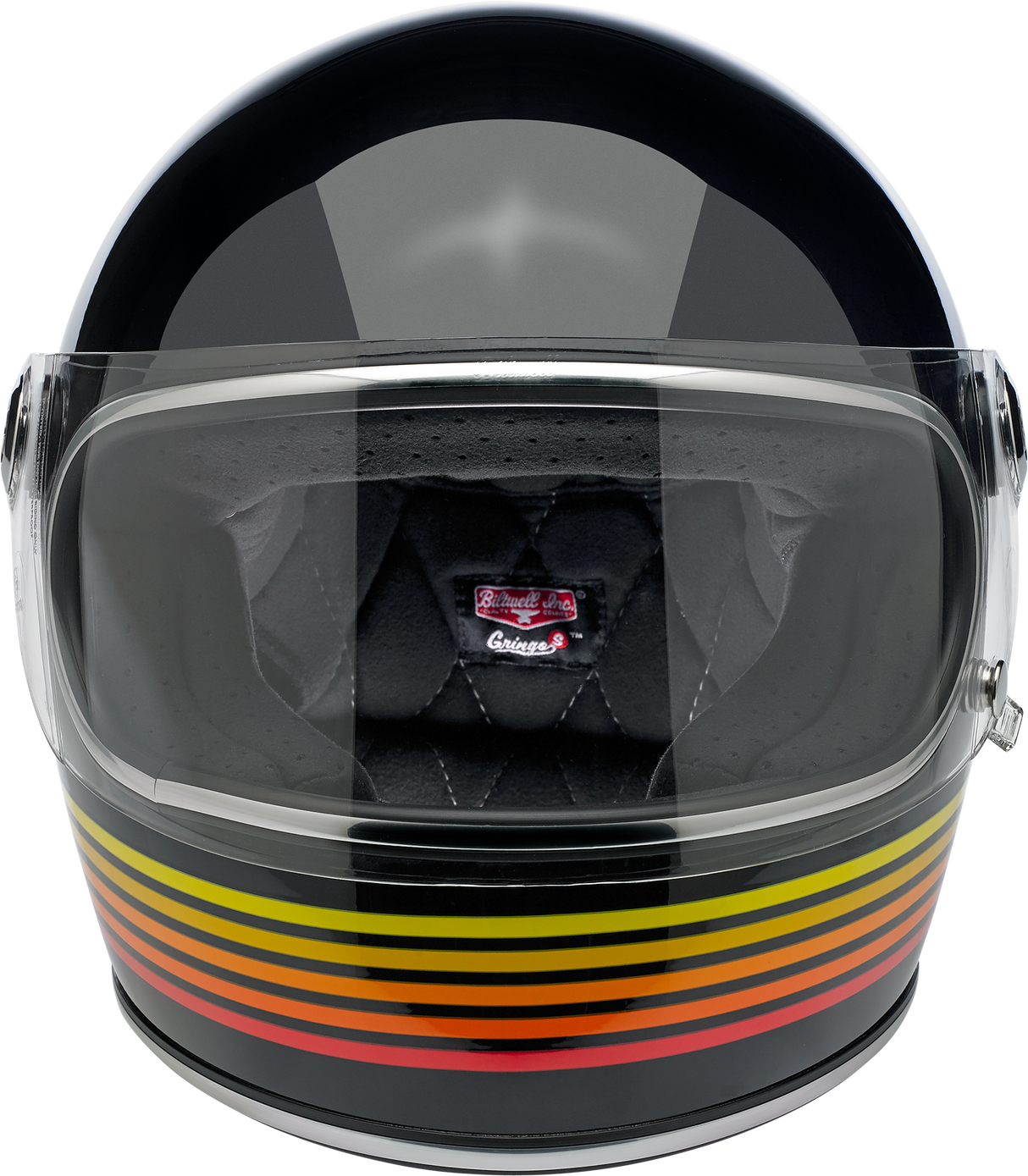 BILTWELL Gringo S Helmet - Gloss Black Spectrum - Medium 1003-536-103