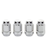 McGard Hex Lug Nut (Cone Seat Bulge Style) M14X1.5 / 22mm Hex / 1.635in. Length (4-Pack) - Chrome 64073