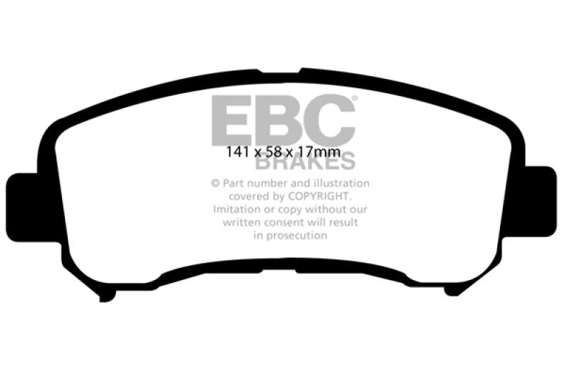 EBC 14+ Nissan Juke 1.6 Turbo Nismo RS Yellowstuff Front Brake Pads DP41954R